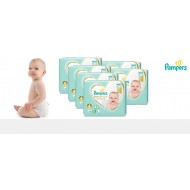 חיתולי פמפרס -מארז חסכון הכולל 6 חבילות חיתולי פמפרס פרימיום קר