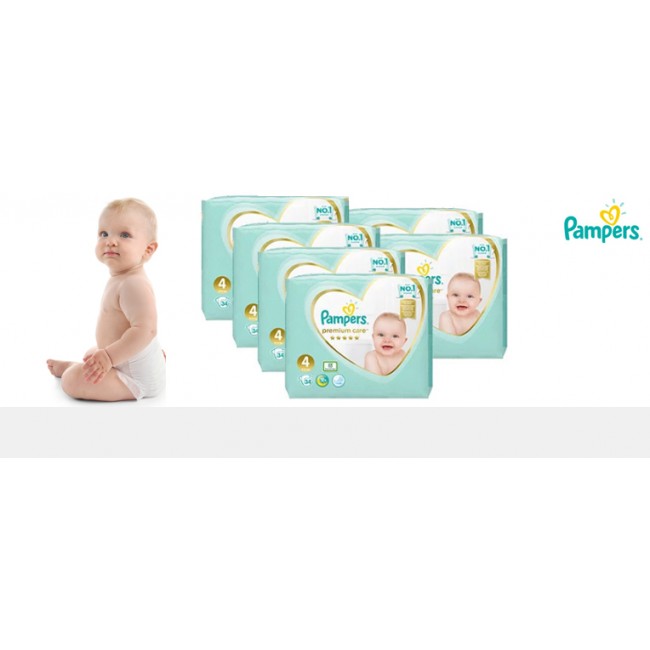 Pampers Premium Diapers-pack with 6 packages