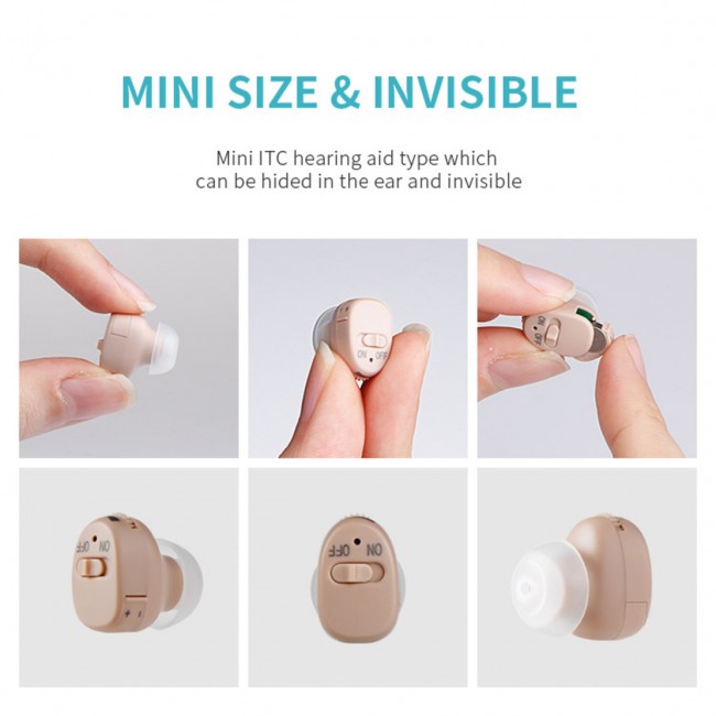 A pair of tiny and discreet hearing-ups-including batteries for 800 hours FREE shipping