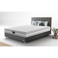 Orthopedic, luxurious, double-sided mattress with insulated springs, 2 layers, visco and latex
