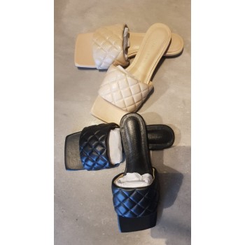 קפקפי קיץ אופנתיות לנשים בצבע שמנת או שחור-משלוח חינם