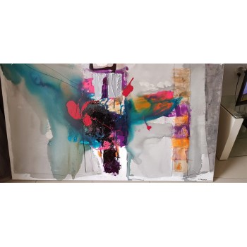 ציור אבסטרקט 180-120 של האומן משה ליידר ציור אבסטרקט 180-120 של האומן משה ליידר