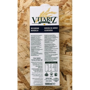 VITARIZ מארז 5 קרטוני 1 ליטר משקה שקדים עם אורז אורגני -משלוח עד הבית חינם VITARIZ מארז 5 קרטוני 1 ליטר משקה שקדים עם אורז אורגני -משלוח עד הבית חינם