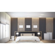 Innovatively designed double bed made of pine wood filled with hot sale transport mattress and gift assembly 5023