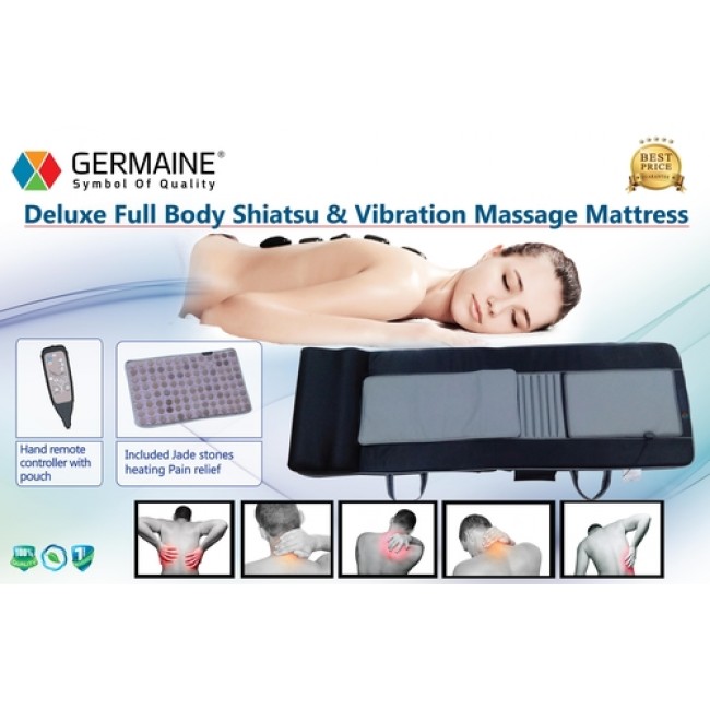 Three-dimensional thermal massage bed with hot stones