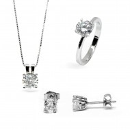 סט זרקון  עשיר ויוקרתי בכסף טהור 925