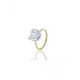 SALE Black-and-white gold ring-free shipping