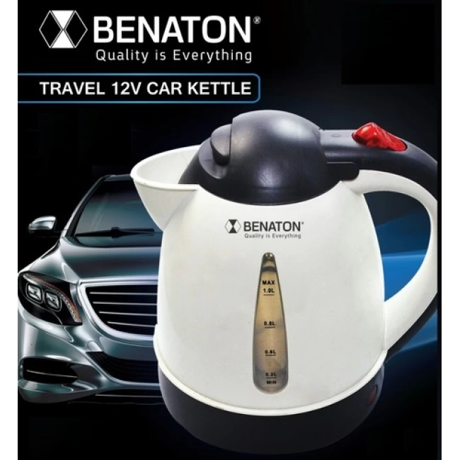 Автомобильный электрочайник (объем 1 литр) BENATON Автомобильный электрочайник (объем 1 литр) BENATON