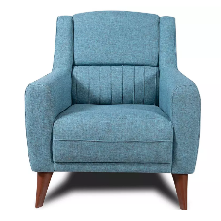 grey and teal chair