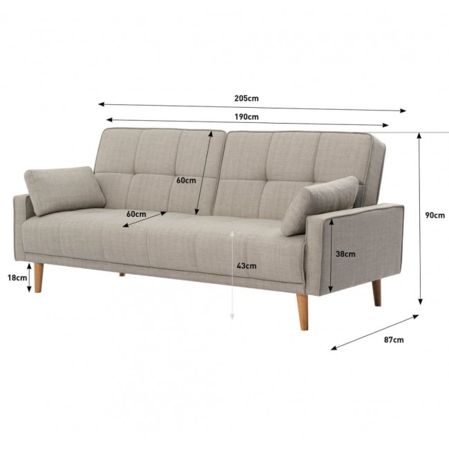 three seater futon