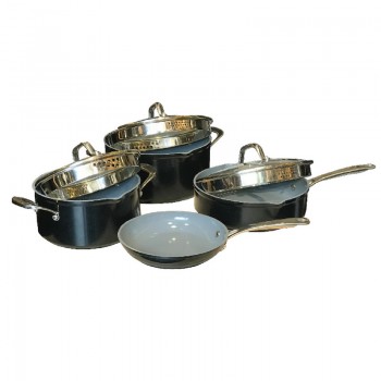 סט סירים קרמי עם אבקת יהלומים 7 חלקים 