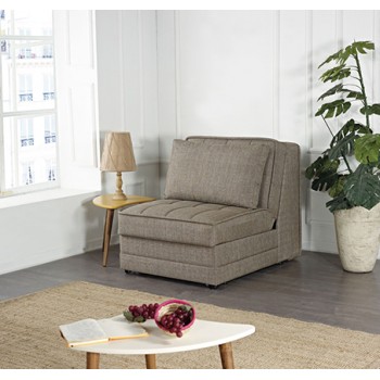 כורסת יחיד נפתחת למיטה עם ארגז מצעים