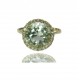 Operation Green Amethyst Ring and diamonds in gold K14-free shipping