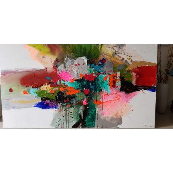 משה ליידר -אבסטרקט צבעים חיים 2