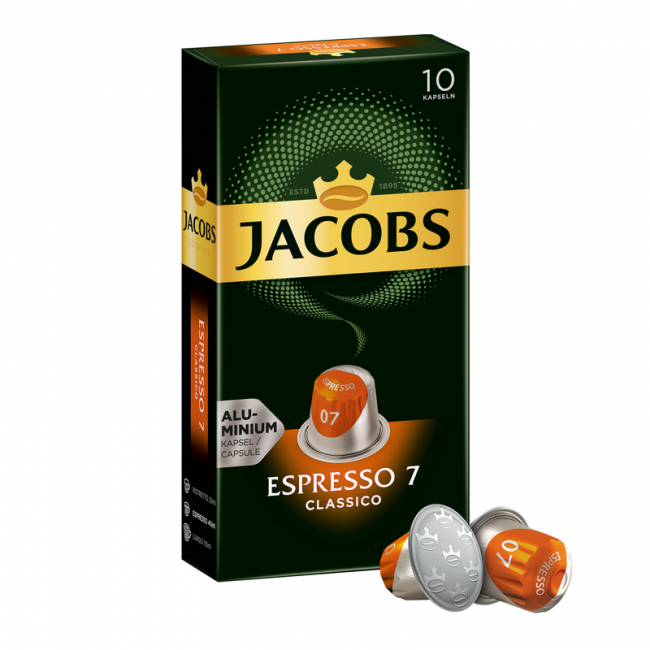 100 Aluminium Capsules Cafe Jacobs compatible Nespresso machine
