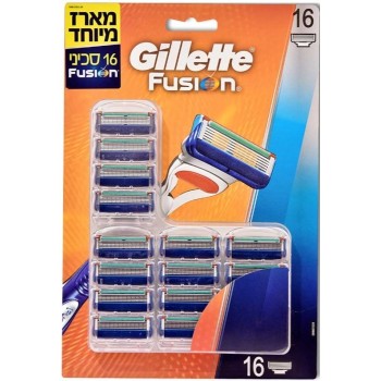 מארז 16 סכיני גילוח גילט Gillette Fusion 5