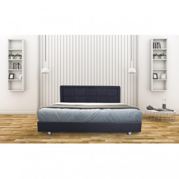 מיטה מעץ מרופדת דמוי עור בשלושה צבעים לבחירה כולל ארגז מצעים  מזרן מתנה ומשלוח חינם 6004 מיטה מעץ מרופדת דמוי עור בשלושה צבעים לבחירה כולל ארגז מצעים  מזרן מתנה ומשלוח חינם 6004