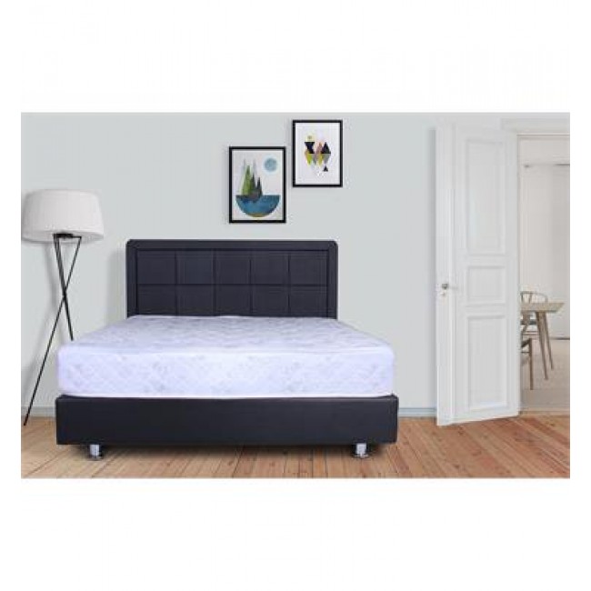 Leather-like padded bed in three colours to choose from including gift mattress linen box and free delivery 6012