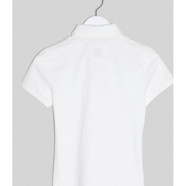 Abercrombie & women's polo shirt Fitch white-free shipping