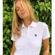 Abercrombie & women's polo shirt Fitch white-free shipping