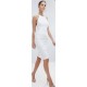 Мода платье для женщин в бело-свободной доставки