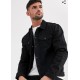 Jeans male jacket 100 percent black color-free shipping