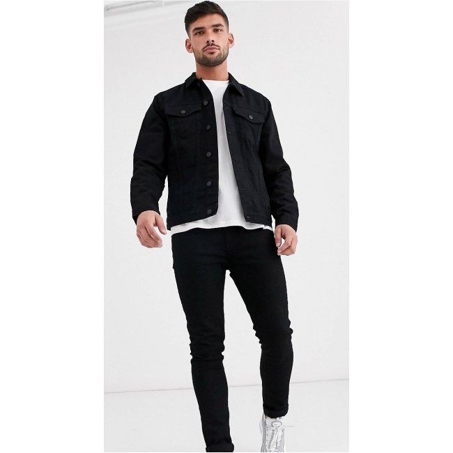 Джинсы мужской пиджак 100 процентов черный цвет свободной доставки