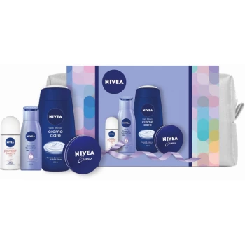  מארז טיפוח מפנק NIVEA לאישה תיק איפור אופנתי המכיל 4 מוצרים אהובים-משלוח חינם