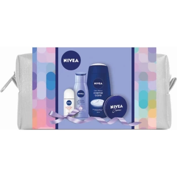 מארז טיפוח מפנק NIVEA לאישה תיק איפור אופנתי המכיל 4 מוצרים אהובים-משלוח חינם