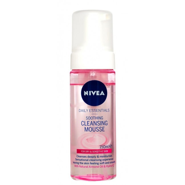 NIVEA الشاسيه- ماء الوجه 400 مل للبشرة لطيف بالإضافة إلى هلام موس لتنظيف البشرة الحساسة لتجف، وفي دش NIVEA الوجه خالية من الجلد الشحن