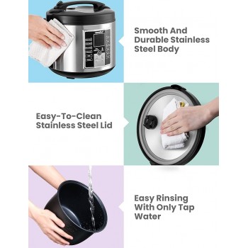 Multicooker cooker with a large capacity of 5.2 liters with 12 digital cooking programs Multicooker cooker with a large capacity of 5.2 liters with 12 digital cooking programs