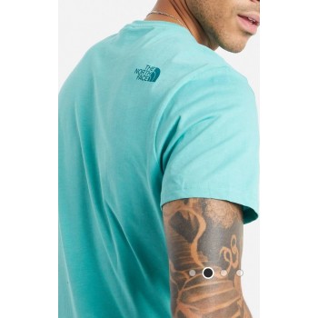 The North Face t-shirt בצבע טורקיז משלוח חינם