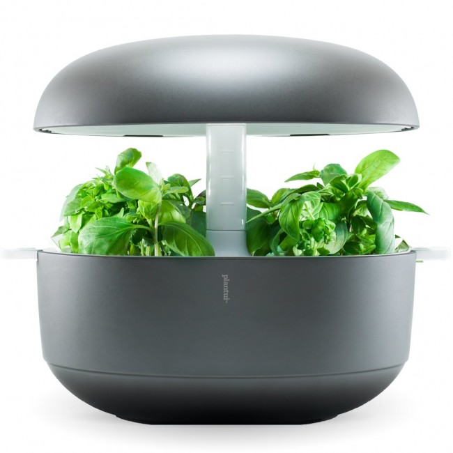 PlantUI smart garden in red/white/gray color, for homemade cultivation of edible plants, herbs, sprouts, infusions..... Even cherry tomatoes for free delivery