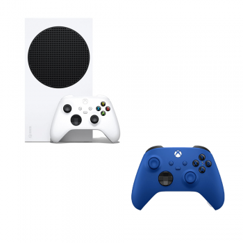 קונסולת XBOX גיימינג משולבת קונסולה ובקר בצבעי כחול לבן משלוח חינם קונסולת XBOX גיימינג משולבת קונסולה ובקר בצבעי כחול לבן משלוח חינם