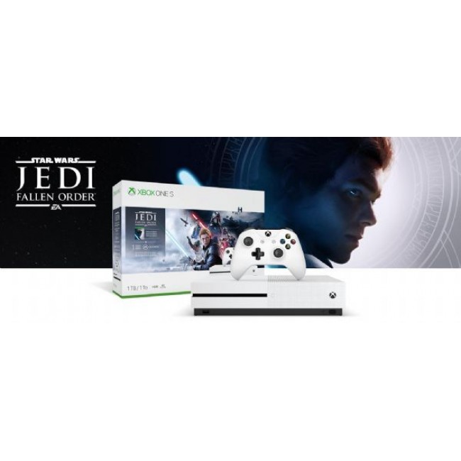 קונסולה עם משחק XBOX ONE S 1TB Star Wars Jedi: Fallen order משלוח חינם