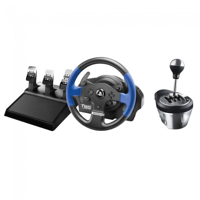 Steering Wheel Racing with Thrustmaster T150 Pro Force Feedback Pedals Including TH8A ADD-ON Professional Gear stick Free Shipping
