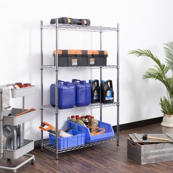 כוננית ניקל 4 מדפים 30/90/150 ס"מ  משלוח חינם