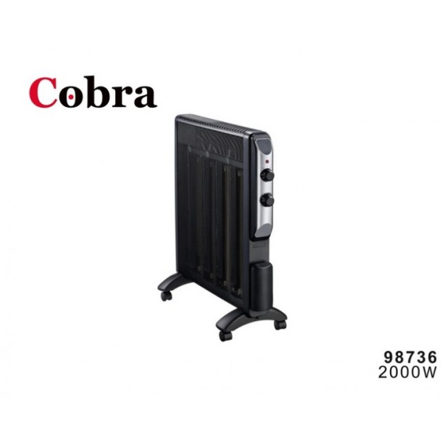 תנור קונווקטור שחור HV1202L 2000W COBRA משלוח חינם