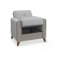 Single armchair designed with VIOLA linen box free shipping