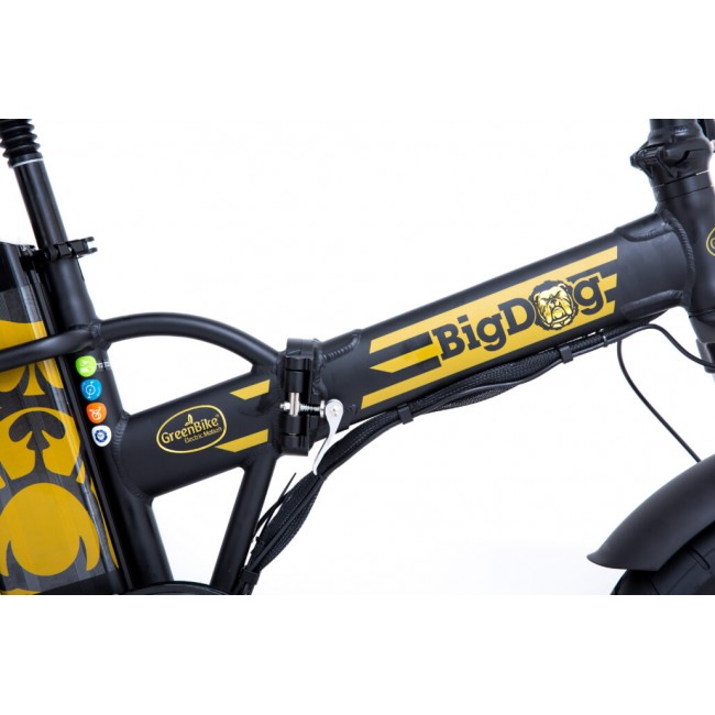 دراجة كهربائية – BIG DOG قيادة المدى – ما يصل إلى 70 كم في ركوب الشحن المجاني القياسية