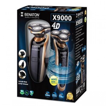 מכונת גילוח נשטפת 4D BENATON בנטון  BT-X9000 משלוח חינם מכונת גילוח נשטפת 4D BENATON בנטון  BT-X9000 משלוח חינם