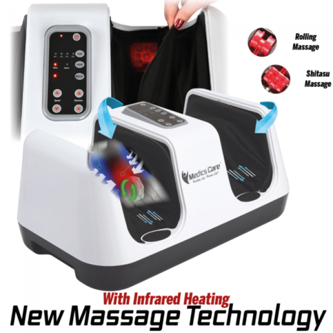 Relax Master Advanced foot massage device including heating InfraRed and airbags-free shipping