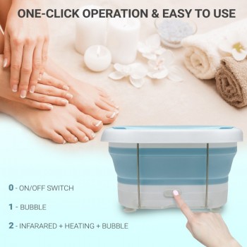 אמבט עיסוי ספא מתקפל חימום ובועות Medics Care-משלוח חינם אמבט עיסוי ספא מתקפל חימום ובועות Medics Care-משלוח חינם