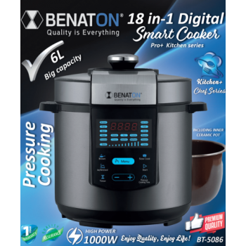 סיר בישול חכם SMART COOKER בלחץ 18 ב-1 המתקדם בעולם הבישול והאפיה סיר בישול חכם SMART COOKER בלחץ 18 ב-1 המתקדם בעולם הבישול והאפיה