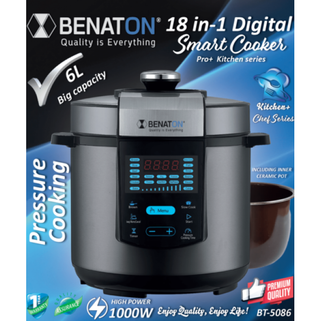Smart cooker with 18-in-1 pressure smart cooker in the world of cooking and baking