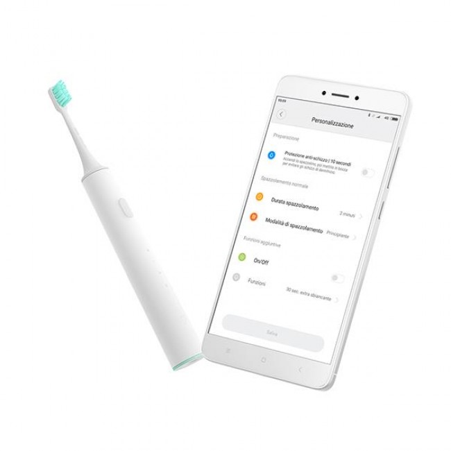 Operation Electric Toothbrush XIAOMI-connect the brush to the application via Bluetooth