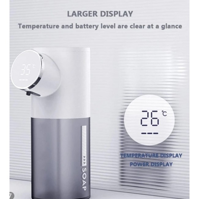 דיספנסר חשמלי לסבון ידיים נטען כולל מד טמפרטורה XIAOMI משלוח חינם