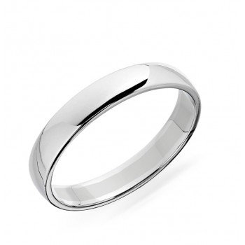 טבעת נישואין קלאסית לגבר חצי מעוגלת לגבר 4.0 ממ-משלוח חינם