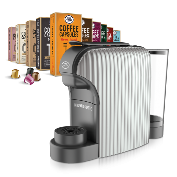 Landwer White Capsule Coffee Machine including 100 Coffee Capsules - Free Shipping Landwer White Capsule Coffee Machine including 100 Coffee Capsules - Free Shipping
