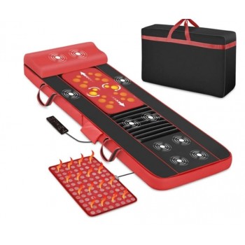 An advanced massage mat for deep massage with an Ultra Deep Body Care system for shiatsu massage that simulates the touch of a back therapist along with a hot stone surface An advanced massage mat for deep massage with an Ultra Deep Body Care system for shiatsu massage that simulates the touch of a back therapist along with a hot stone surface